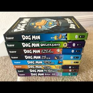 Dog man book set of 8